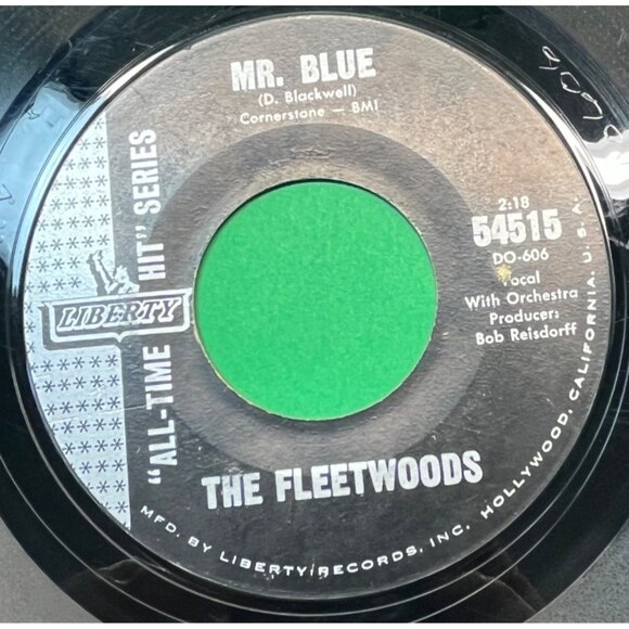 The Fleetwoods ‎Come Softly to Me / Mr Blue 45 Vinyl 60s Pop Liberty 54515 - Picture 2 of 6